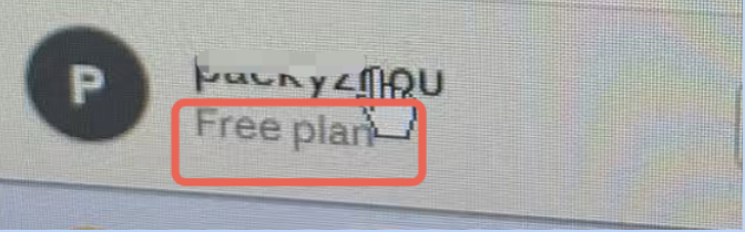 Free plan 示意